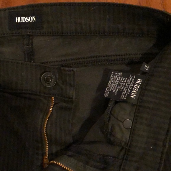 Hudson Black pinstripe skinny jeans - Picture 3 of 6